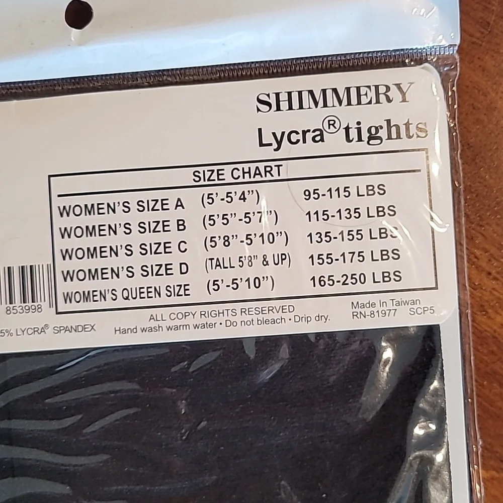 Sheerly Touch Ya Shimmery Lycra Tights Exersize Dance New